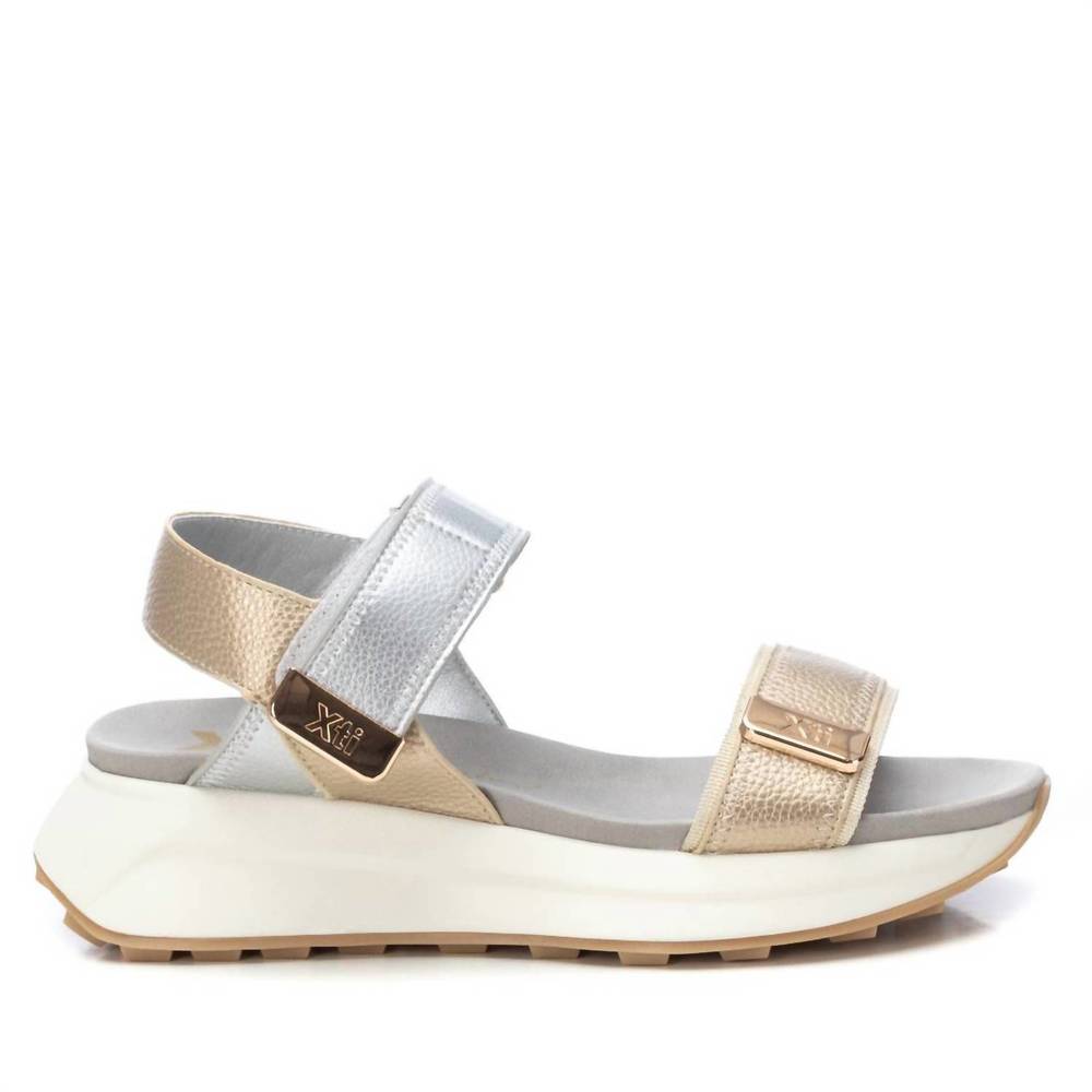 NEW XTI women's casual sandals in gold